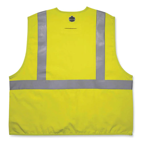 Glowear 8261frhl Class 2 Dual Compliant Fr Hook And Loop Safety Vest, 4x-large/5x-large, Lime, Ships In 1-3 Business Days - Image 3