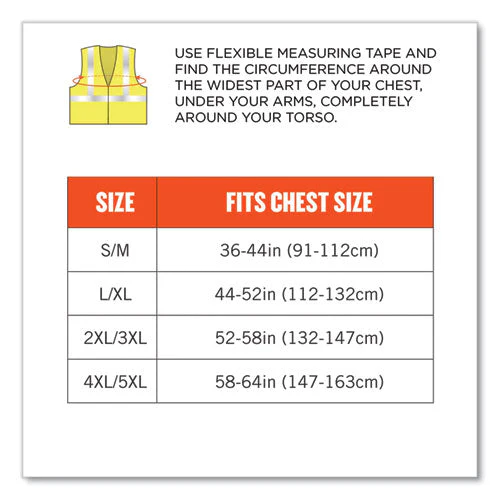Glowear 8262frz Class 2 Fr Surveyor Zipper Vest, Tencel/modacrylic/para-aramid/kevlar, L/xl, Lime, Ships In 1-3 Business Days - Image 3