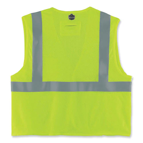 Glowear 8260frhl Class 2 Fr Safety Hook And Loop Vest, Modacrylic/kevlar, Large/x-large, Lime, Ships In 1-3 Business Days - Image 3