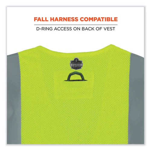 Glowear 8260frhl Class 2 Fr Safety Hook And Loop Vest, Modacrylic/kevlar, Large/x-large, Lime, Ships In 1-3 Business Days - Image 2