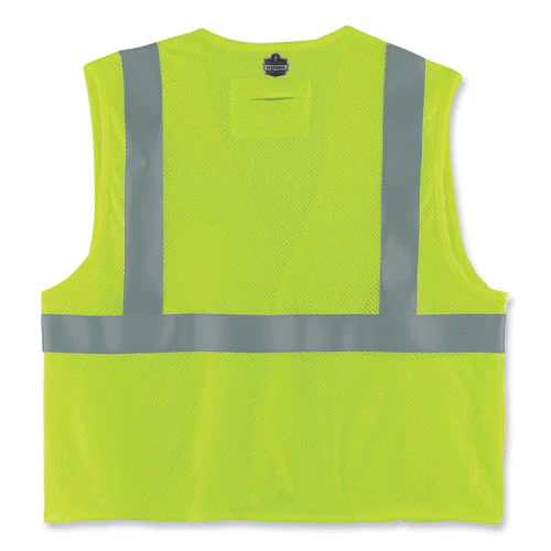 Glowear 8260frhl Class 2 Fr Safety Hook And Loop Vest, Modacrylic/kevlar, 2x-large/3x-large, Lime, Ships In 1-3 Business Days - Image 2