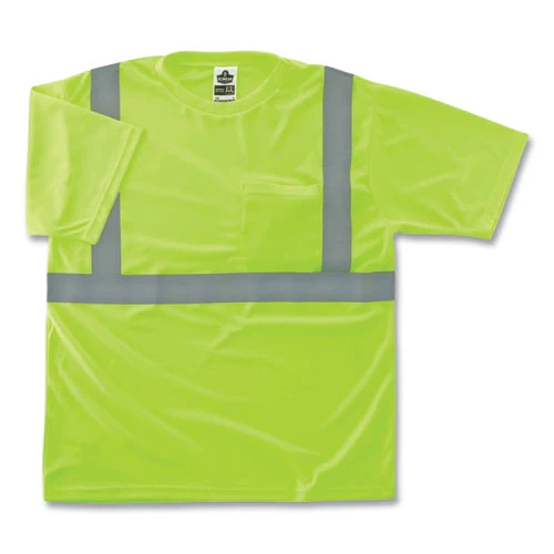 Glowear 8289 Class 2 Hi-vis T-shirt, Polyester, Lime, Small, Ships In 1-3 Business Days - Image 1