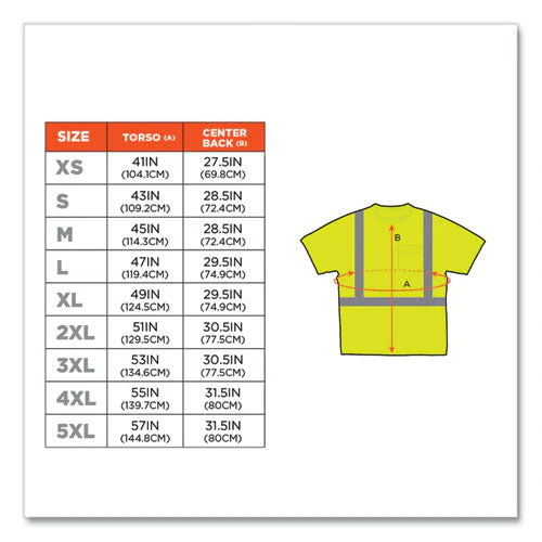 Glowear 8289 Class 2 Hi-vis T-shirt, Polyester, Lime, X-large, Ships In 1-3 Business Days - Image 2