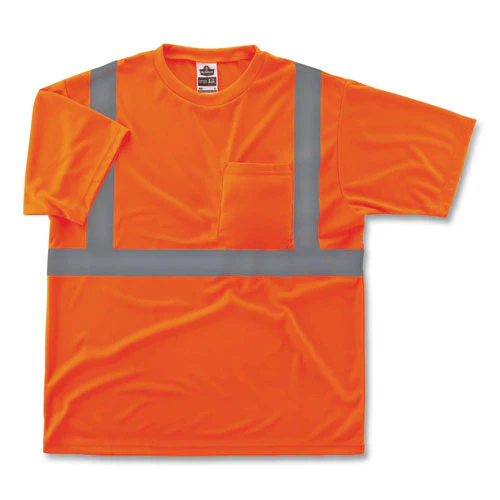 Glowear 8289 Class 2 Hi-vis T-shirt, Polyester, Orange, Small, Ships In 1-3 Business Days - Image 1