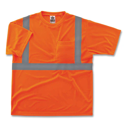 Glowear 8289 Class 2 Hi-vis T-shirt, Polyester, Orange, Large, Ships In 1-3 Business Days - Image 1