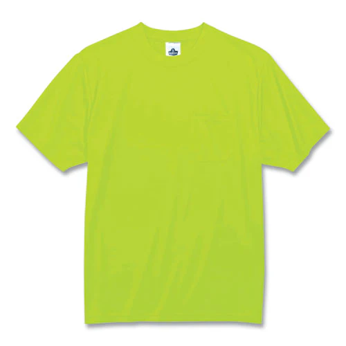 Glowear 8089 Non-certified Hi-vis T-shirt, Polyester, Small, Lime, Ships In 1-3 Business Days - Image 2
