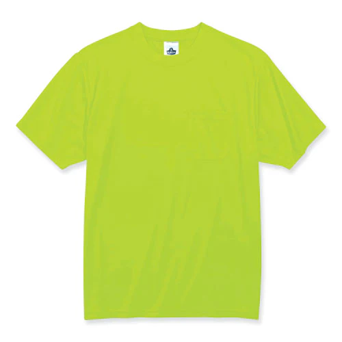 Glowear 8089 Non-certified Hi-vis T-shirt, Polyester, 4x-large, Lime, Ships In 1-3 Business Days - Image 1