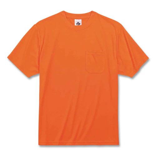 Glowear 8089 Non-certified Hi-vis T-shirt, Polyester, Small, Orange, Ships In 1-3 Business Days - Image 1