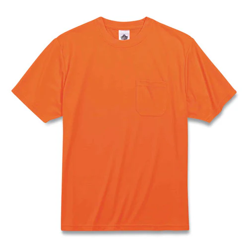 Glowear 8089 Non-certified Hi-vis T-shirt, Polyester, Large, Orange, Ships In 1-3 Business Days - Image 1