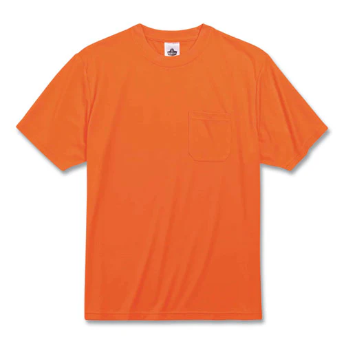 Glowear 8089 Non-certified Hi-vis T-shirt, Polyester, 4x-large, Orange, Ships In 1-3 Business Days - Image 1