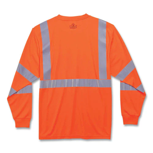 Glowear 8391 Class 3 Hi-vis Long Sleeve Shirt, Polyester, Orange, 2x-large, Ships In 1-3 Business Days - Image 2