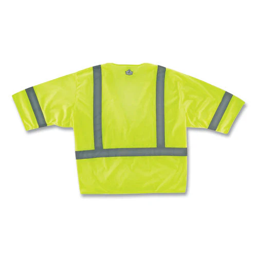 Glowear 8310hl Class 3 Economy Hook And Loop Vest, Polyester, 4x-large/5x-large, Lime, Ships In 1-3 Business Days - Image 2