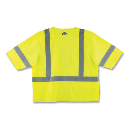 Glowear 8320z Class 3 Standard Zipper Vest, Polyester, 2x-large/3x-large, Lime, Ships In 1-3 Business Days - Image 3