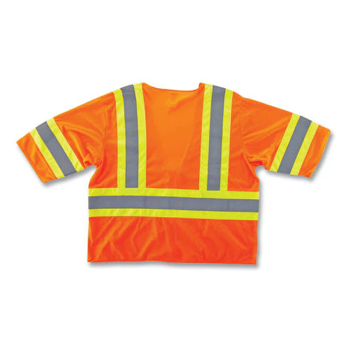 Glowear 8330z Class 3 Two-tone Zipper Vest, Polyester, Largel/x-large, Orange, Ships In 1-3 Business Days - Image 2