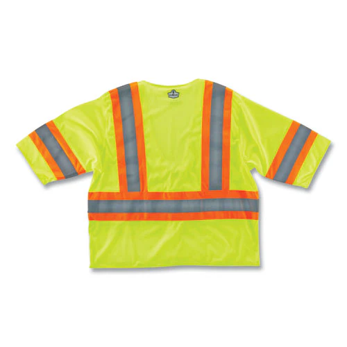 Glowear 8330z Class 3 Two-tone Zipper Vest, Polyester, Small/medium, Lime, Ships In 1-3 Business Days - Image 3