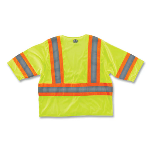 Glowear 8330z Class 3 Two-tone Zipper Vest, Polyester, Largel/x-large, Lime, Ships In 1-3 Business Days - Image 2
