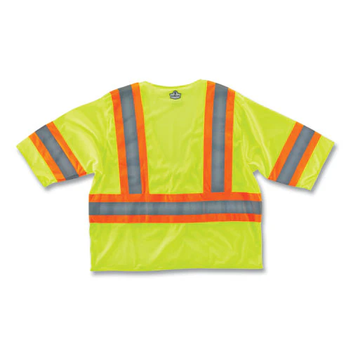 Glowear 8330z Class 3 Two-tone Zipper Vest, Polyester, 2x-large/3x-large, Lime, Ships In 1-3 Business Days - Image 3