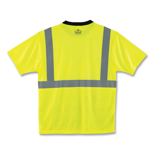 Glowear 8289bk Class 2 Hi-vis T-shirt With Black Bottom, X-large, Lime, Ships In 1-3 Business Days - Image 3