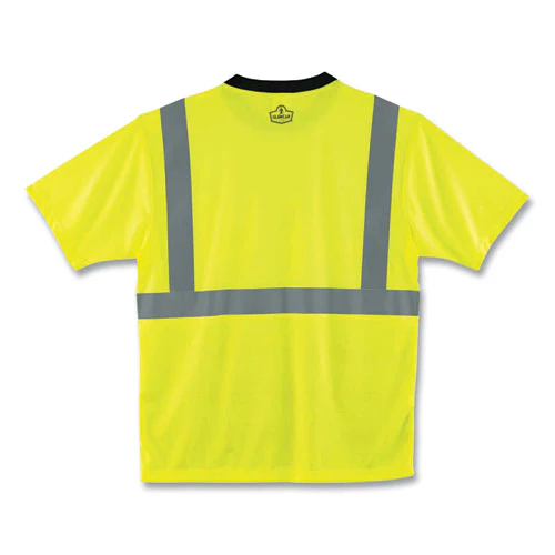 Glowear 8289bk Class 2 Hi-vis T-shirt With Black Bottom, 3x-large, Lime, Ships In 1-3 Business Days - Image 2