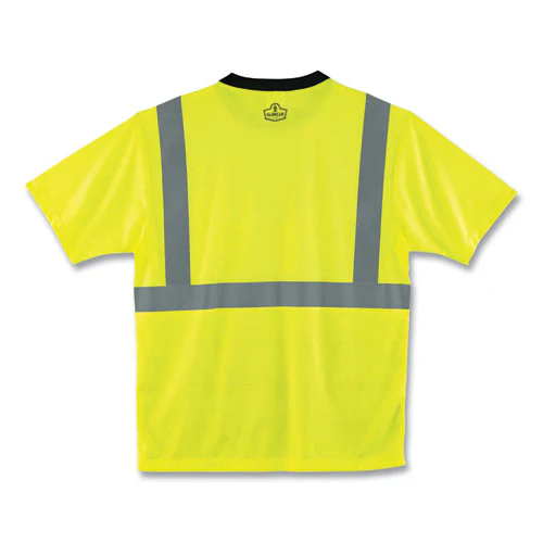 Glowear 8289bk Class 2 Hi-vis T-shirt With Black Bottom, 5x-large, Lime, Ships In 1-3 Business Days - Image 2