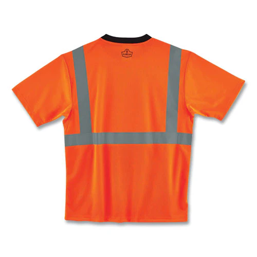 Glowear 8289bk Class 2 Hi-vis T-shirt With Black Bottom, X-large, Orange, Ships In 1-3 Business Days - Image 3
