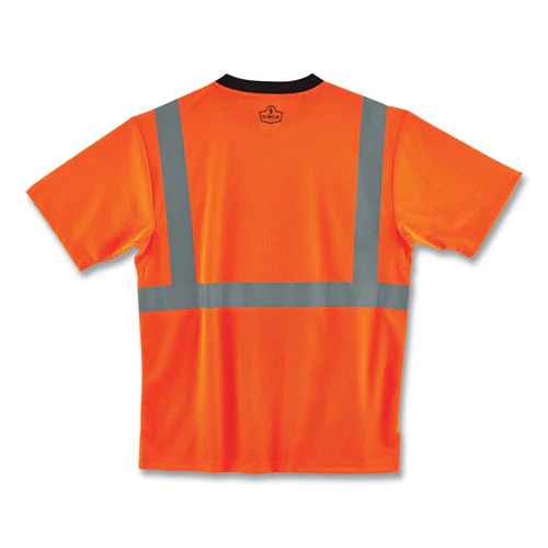 Glowear 8289bk Class 2 Hi-vis T-shirt With Black Bottom, 4x-large, Orange, Ships In 1-3 Business Days - Image 3