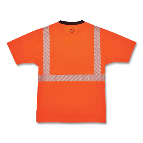 Glowear 8280bk Class 2 Performance T-shirt With Black Bottom, Polyester, X-large, Orange, Ships In 1-3 Business Days - Image 2