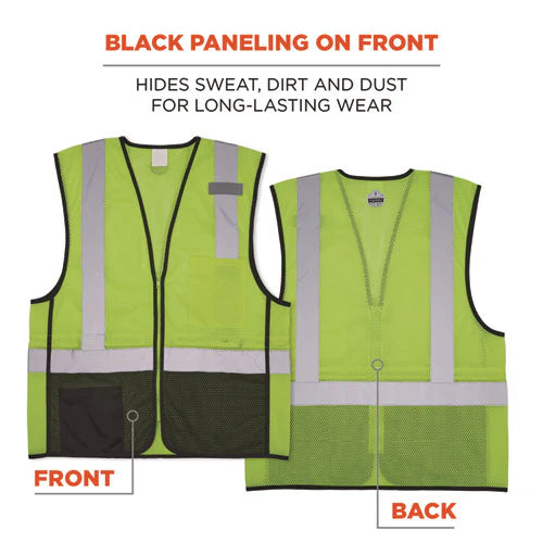 Glowear 8210z Hi-vis Class 2 Mesh Vest, 2x-large To 3x-large, Lime, Ships In 1-3 Business Days - Image 2