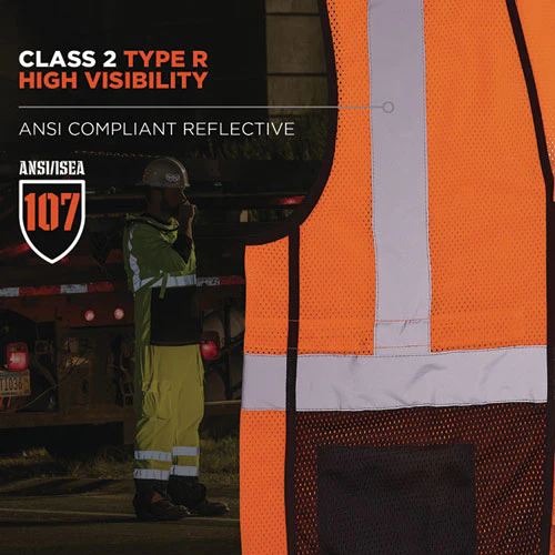 Glowear 8210z Hi-vis Class 2 Mesh Vest, Large To X-large, Orange, Ships In 1-3 Business Days - Image 2
