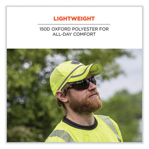 Glowear 8930 Hi-vis Baseball Cap, Polyester, One Size Fits Most, Lime, Ships In 1-3 Business Days - Image 3