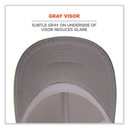 Glowear 8931 Reflective Stretch-fit Hat, Cotton/polyester, Ergodyne Logo, Small/med, Hi-vis Lime, Ships In 1-3 Business Days - Image 3