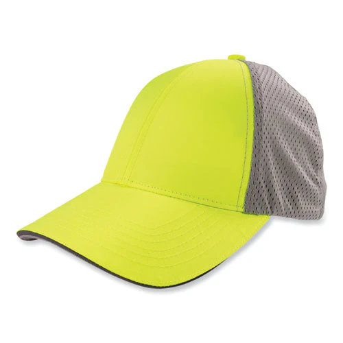 Glowear 8931 Reflective Stretch-fit Hat, Cotton/polyester, Small/medium, Hi-vis Lime, Ships In 1-3 Business Days - Image 1