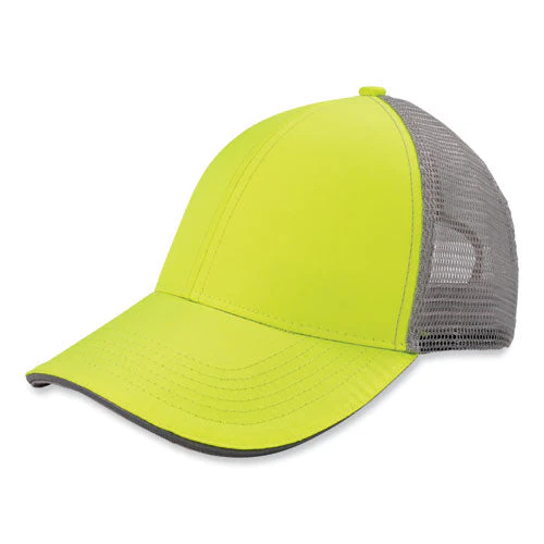 Glowear 8933 Reflective Snapback Hat, Cotton/polyester, One Size Fits Most, Hi-vis Lime, Ships In 1-3 Business Days - Image 1