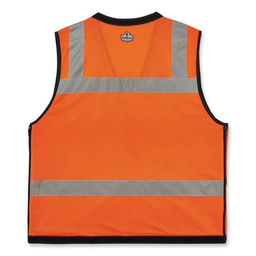 Glowear 8253hdz Class 2 Heavy-duty Mesh Surveyors Vest, Polyester, 4x-large/5x-large, Orange, Ships In 1-3 Business Days - Image 3