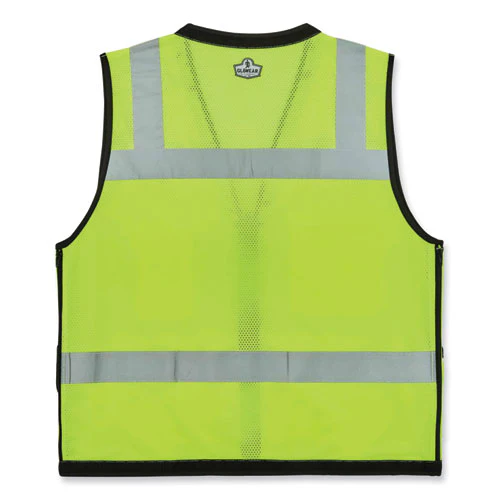 Glowear 8253hdz Class 2 Heavy-duty Mesh Surveyors Vest, Polyester, Small/medium, Lime, Ships In 1-3 Business Days - Image 2