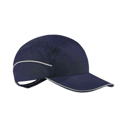 Skullerz 8955 Lightweight Bump Cap Hat, Long Brim, Navy, Ships In 1-3 Business Days - Image 1