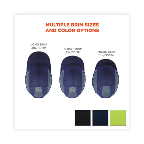 Skullerz 8950xl Xl Bump Cap Hat, Long Brim, Black, Ships In 1-3 Business Days - Image 3