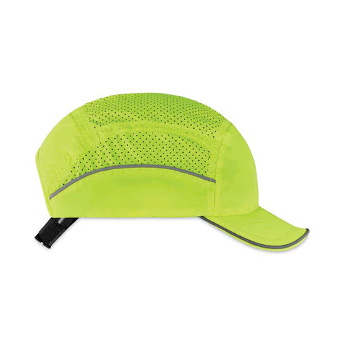 Skullerz 8955 Lightweight Bump Cap Hat, Short Brim Lime, Ships In 1-3 Business Days - Image 2