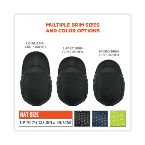 Skullerz 8955 Lightweight Bump Cap Hat, Short Brim, Black, Ships In 1-3 Business Days - Image 3