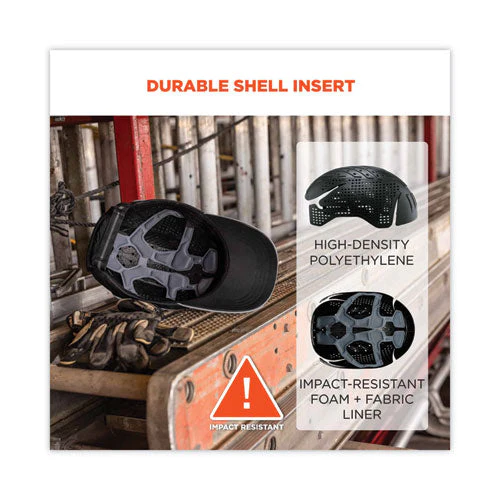 Skullerz 8955 Lightweight Bump Cap Hat, Short Brim, Black, Ships In 1-3 Business Days - Image 2