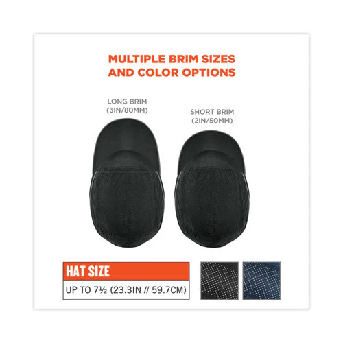 Skullerz 8965 Lightweight Bump Cap Hat With Led Lighting, Short Brim, Black, Ships In 1-3 Business Days - Image 3