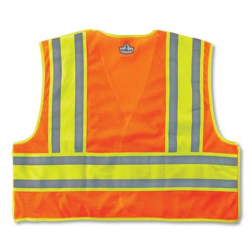 Glowear 8245psv Class 2 Public Safety Vest, Polyester, Large/x-large, Orange, Ships In 1-3 Business Days - Image 2