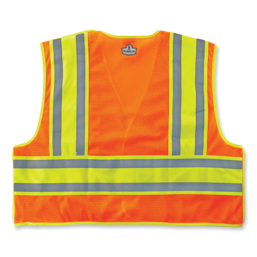 Glowear 8245psv Class 2 Public Safety Vest, Polyester, 6x-large/7x-large, Orange, Ships In 1-3 Business Days - Image 2