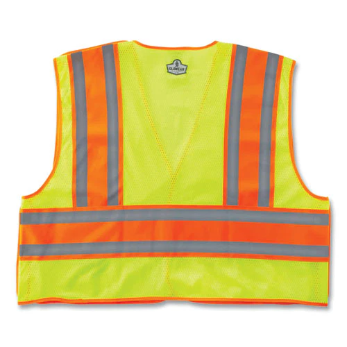 Glowear 8245psv Class 2 Public Safety Vest, Polyester, Small/medium, Lime, Ships In 1-3 Business Days - Image 2