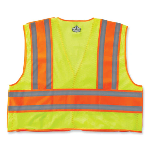 Glowear 8245psv Class 2 Public Safety Vest, Polyester, Large/x-large, Lime, Ships In 1-3 Business Days - Image 3