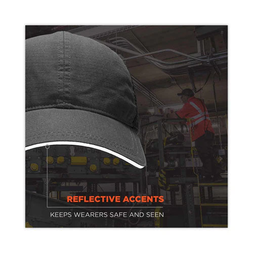 Skullerz 8946 Baseball Cap With Bump Cap Insert, Os, Black, Ships In 1-3 Business Days - Image 2
