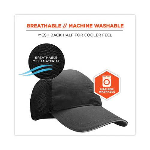 Skullerz 8946 Baseball Cap With Bump Cap Insert, Os, Black, Ships In 1-3 Business Days - Image 3