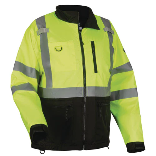 Glowear 8351 Class 3 Hi-vis Windbreaker Water-resistant Jacket, 5x-large, Lime, Ships In 1-3 Business Days - Image 1