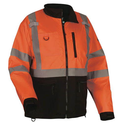 Glowear 8351 Class 3 Hi-vis Windbreaker Water-resistant Jacket, Medium, Orange, Ships In 1-3 Business Days - Image 1