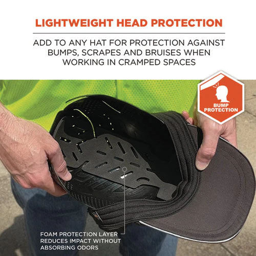 Skullerz 8943f(x) Universal Bump Cap Insert - Flexible Hinged, Charcoal, Ships In 1-3 Business Days - Image 3